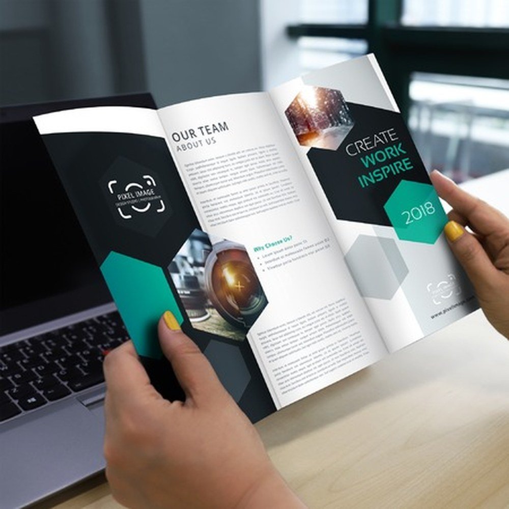 Brochures / Dípticos y Trípticos — Next Print, Cranston RI