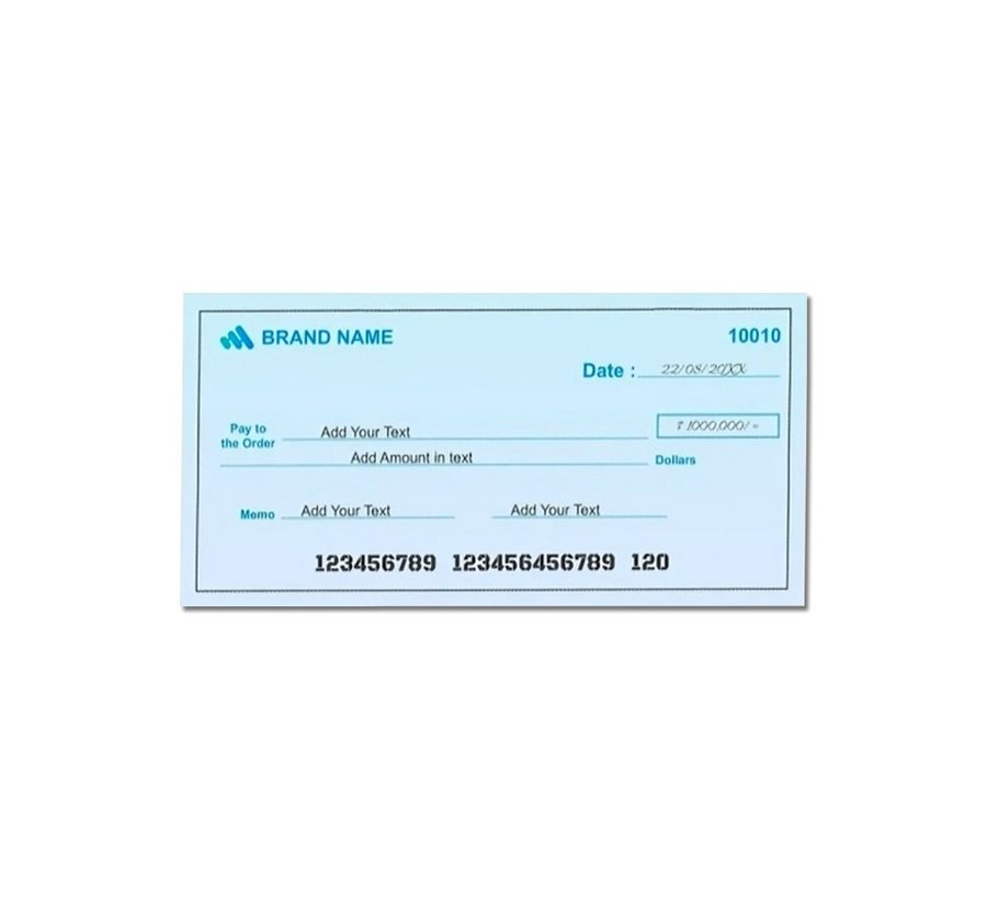 Cheques Gigantes — Next Print, Cranston RI