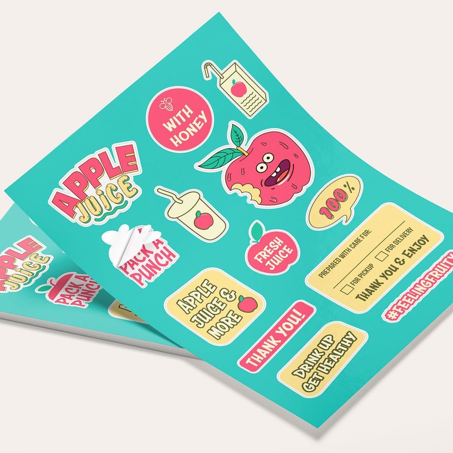 Hojas de Stickers — Next Print, Cranston RI