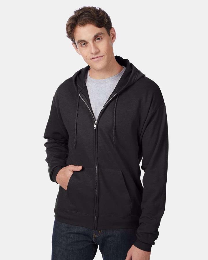 Hoodie con Cierre Hanes EcoSmart — Next Print, Cranston RI
